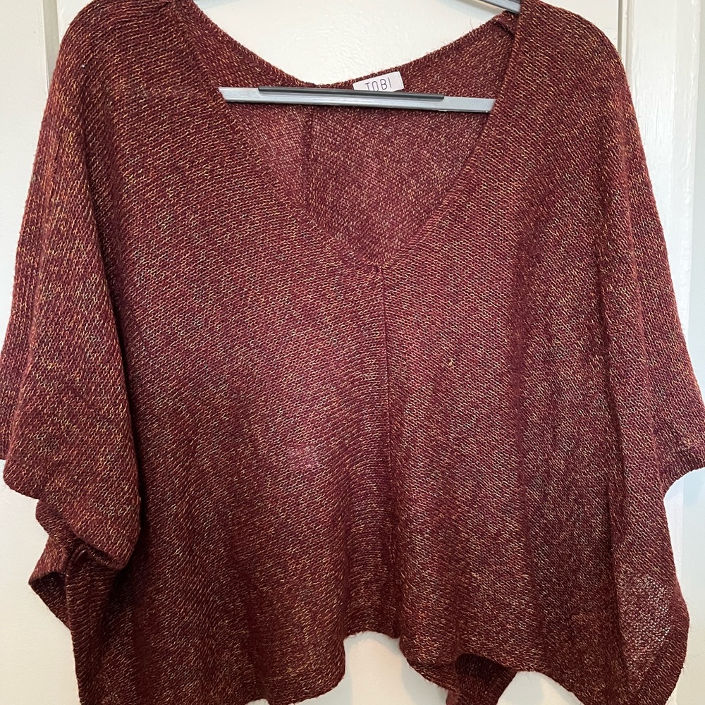 Tobi Poncho Sweater